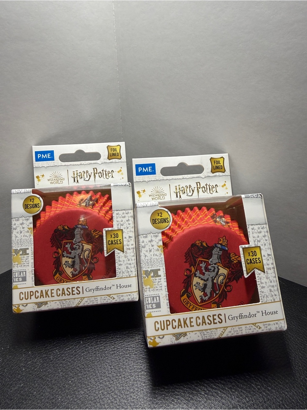 Pair of Harry Potter Gryffindor Red Cupcake Cases - 2 Designs